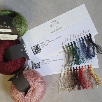 Wzornik włóczek Isager Trio 1